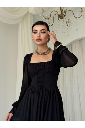 M00757-SIYAH Siyah DRESS