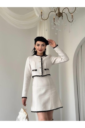 M00760-BEYAZ Beyaz İKİLİ TAKIM