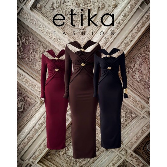 M00762-BORDO Bordo DRESS