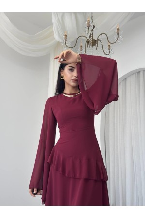 M00768-BORDO Bordo DRESS