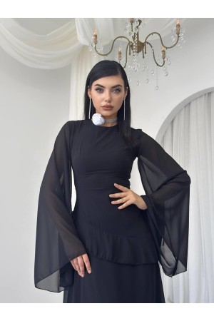 M00768-SIYAH Siyah DRESS