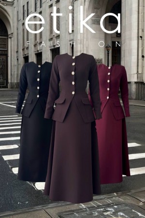 M00772-SIYAH Siyah ELBİSE