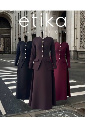 M00772-SIYAH Siyah ELBİSE