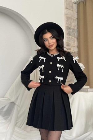 M00774-SIYAH Siyah ELBİSE