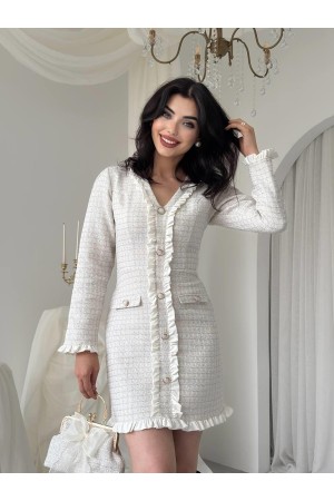 M00777-EKRU Ecru DRESS