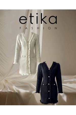 M00777-SIYAH Siyah ELBİSE