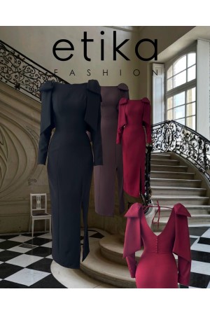 M00778-SIYAH Siyah ELBİSE