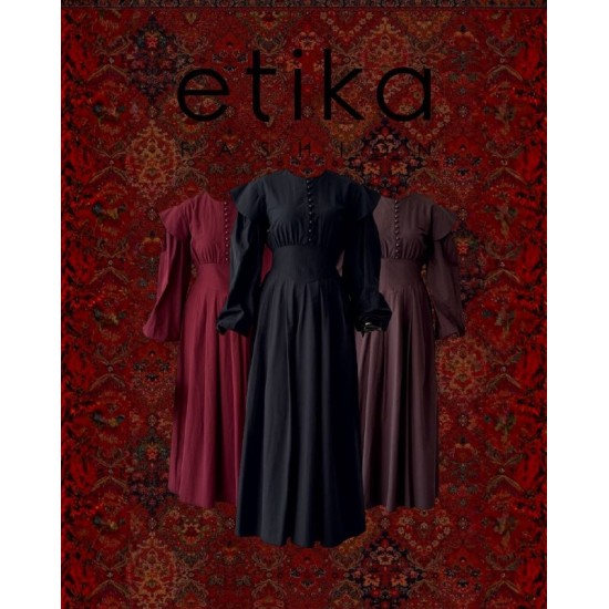 M00797-SIYAH Siyah ELBİSE