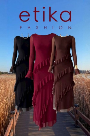 M00800-SIYAH Siyah DRESS