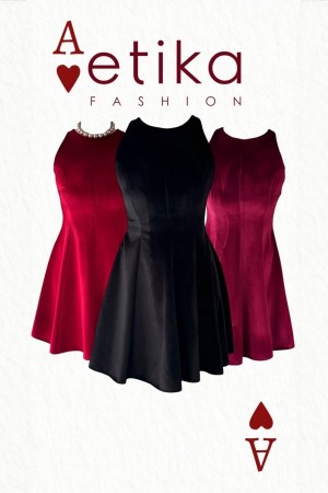 M00814-FUŞYA Fuchsia DRESS