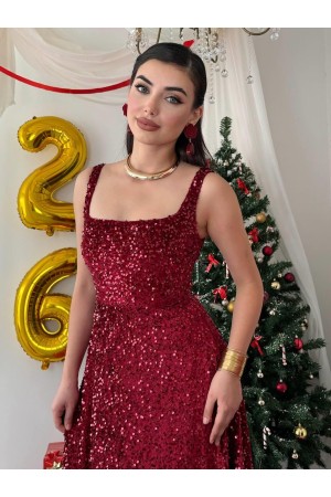 M00817-BORDO Bordo DRESS