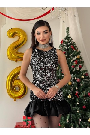 M00818-SIYAH Siyah ELBİSE