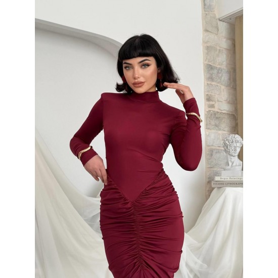 M00820-BORDO Bordo DRESS