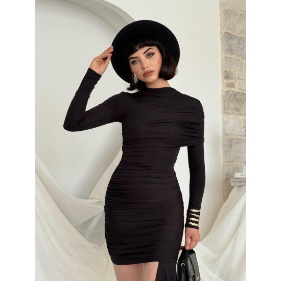 M00822-SIYAH Siyah DRESS