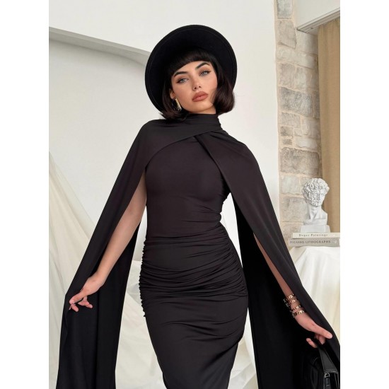 M00823-SIYAH Siyah DRESS