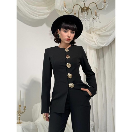 M00824-SIYAH Siyah ELBİSE