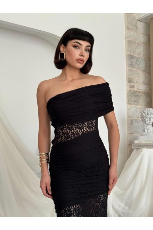 M00826-SIYAH Siyah DRESS