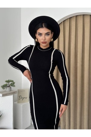 M10038-SIYAH Siyah ELBİSE