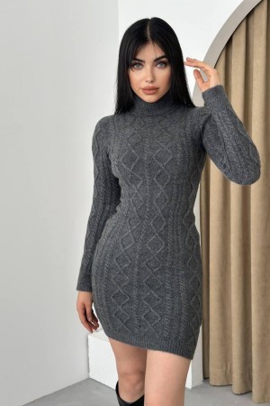 M10053-ANTRASİT ANTHRACITE DRESS