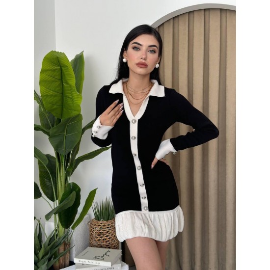 M10054-SIYAH Siyah DRESS