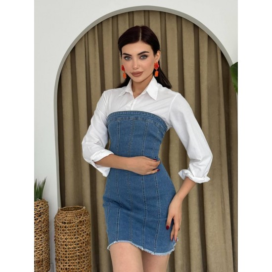 "M9640-KOYU MAVI" "Koyu Mavi" DRESS