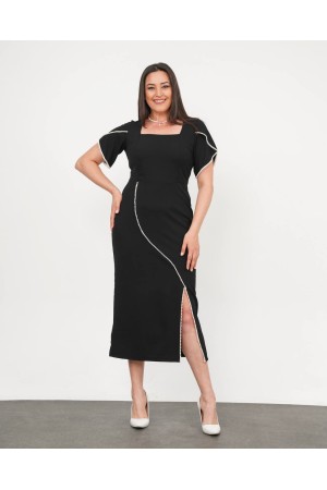 SİYAH ELBİSE KREP KUMAŞ