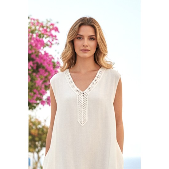 KETEN KUMAS ELBISE 188833