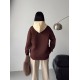 3 THREAD BRUSHED PRINTED CONTRAST DETAIL OVERSIZE SWEATSHIRT 191420