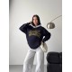 3 IPLIK SARDONLU BASKILI GARNILI OVERSIZE SWEAT 191422