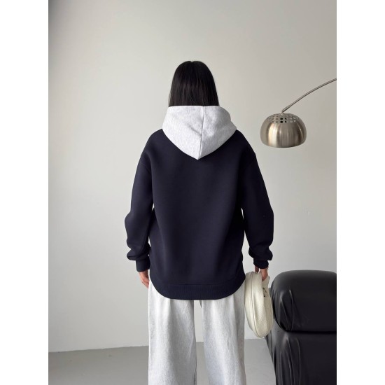 3 IPLIK SARDONLU BASKILI GARNILI OVERSIZE SWEAT 191422