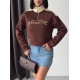 3 THREAD BRUSHED PRINTED SWEATSHIRT 191433