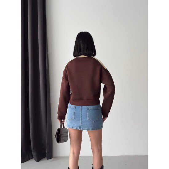 3 THREAD BRUSHED PRINTED SWEATSHIRT 191433
