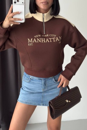 3 THREAD BRUSHED PRINTED SWEATSHIRT 191433
