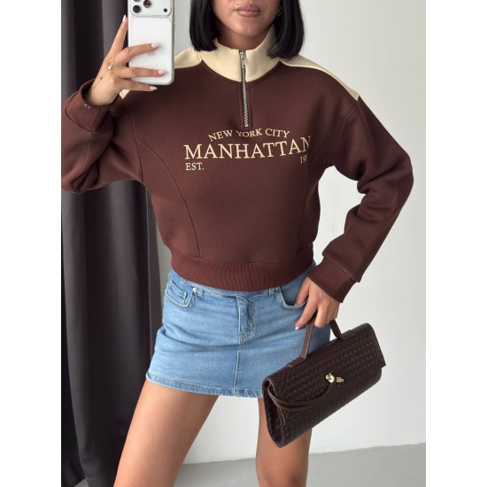 3 THREAD BRUSHED PRINTED SWEATSHIRT 191433