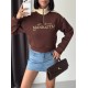 3 THREAD BRUSHED PRINTED SWEATSHIRT 191433