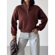 3 IPLIK SARDONLU KUMAS FERMUARLI SWEAT 191439