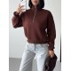 3 IPLIK SARDONLU KUMAS FERMUARLI SWEAT 191439