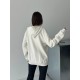 3 IPLIK SARDONLU OVERSIZE KALIP FERMUARLI SWEAT 191299