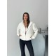3 IPLIK SARDONLU OVERSIZE KALIP FERMUARLI SWEAT 191299