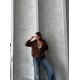 3 IPLIK SARDONLU OVERSIZE KALIP FERMUARLI SWEAT 191302