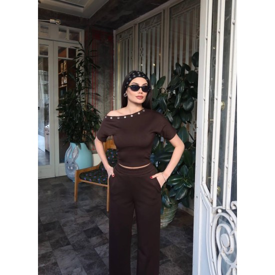 OYSHO FABRIC EYELET DETAIL SET 188620