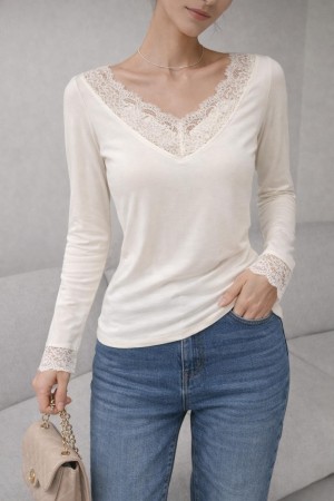 LACE DETAIL BLOUSE 188572
