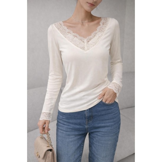 LACE DETAIL BLOUSE 188572