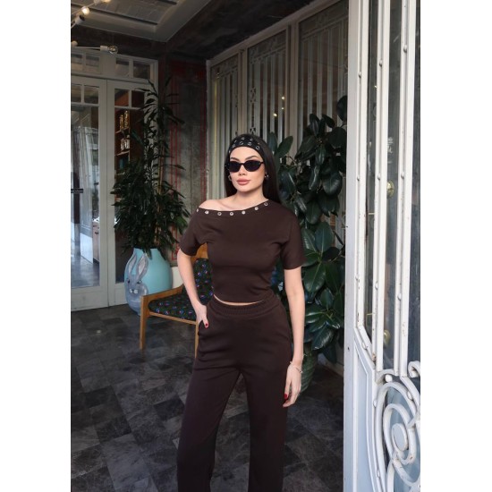 OYSHO FABRIC EYELET DETAIL SET 188620