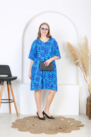 PATTERNED VISCOSE DRESS 188754