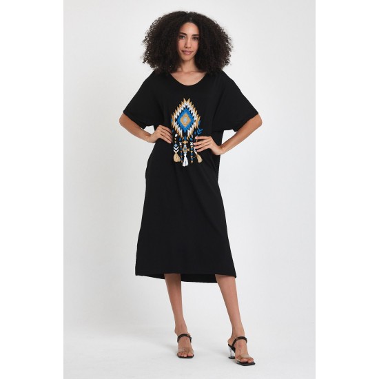 VISCOSE FABRIC DRESS 188484