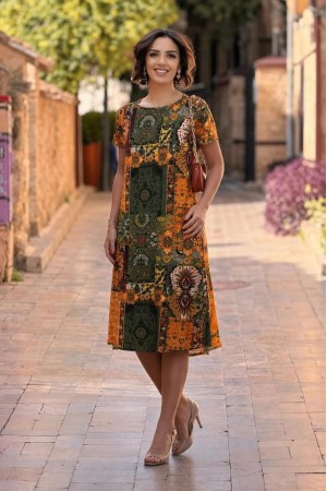 DESENLI ELBISE 188743