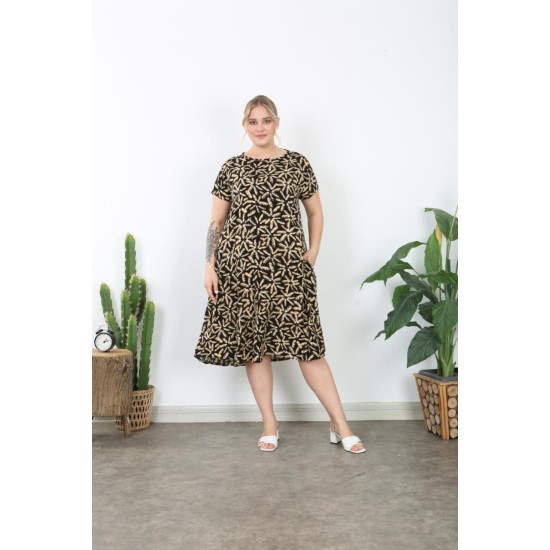 PATTERNED VISCOSE DRESS 188752