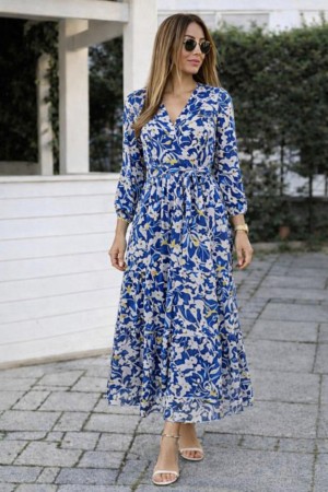 DESENLI ELBISE 188695