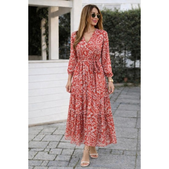 DESENLI ELBISE 188696